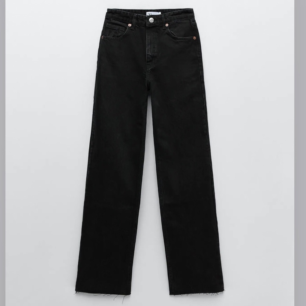Zara Wide Leg Full Length Jeans